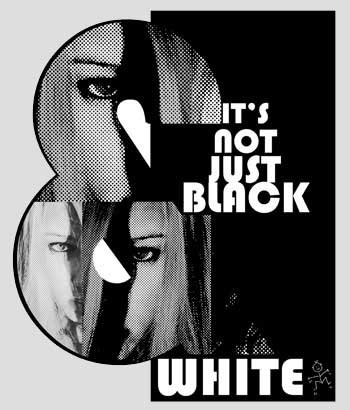 B&W image changes to colour